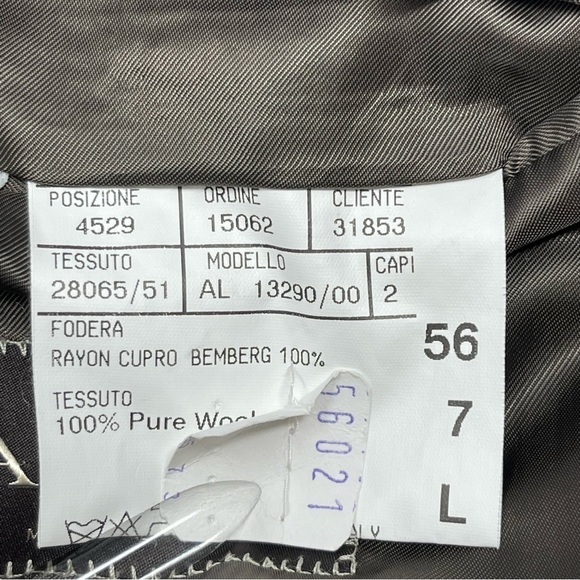 Canali made in Italy Sportcoat Window Pane Bemberg Wool Surgion Cuffs Vent 46L - Picture 13 of 15